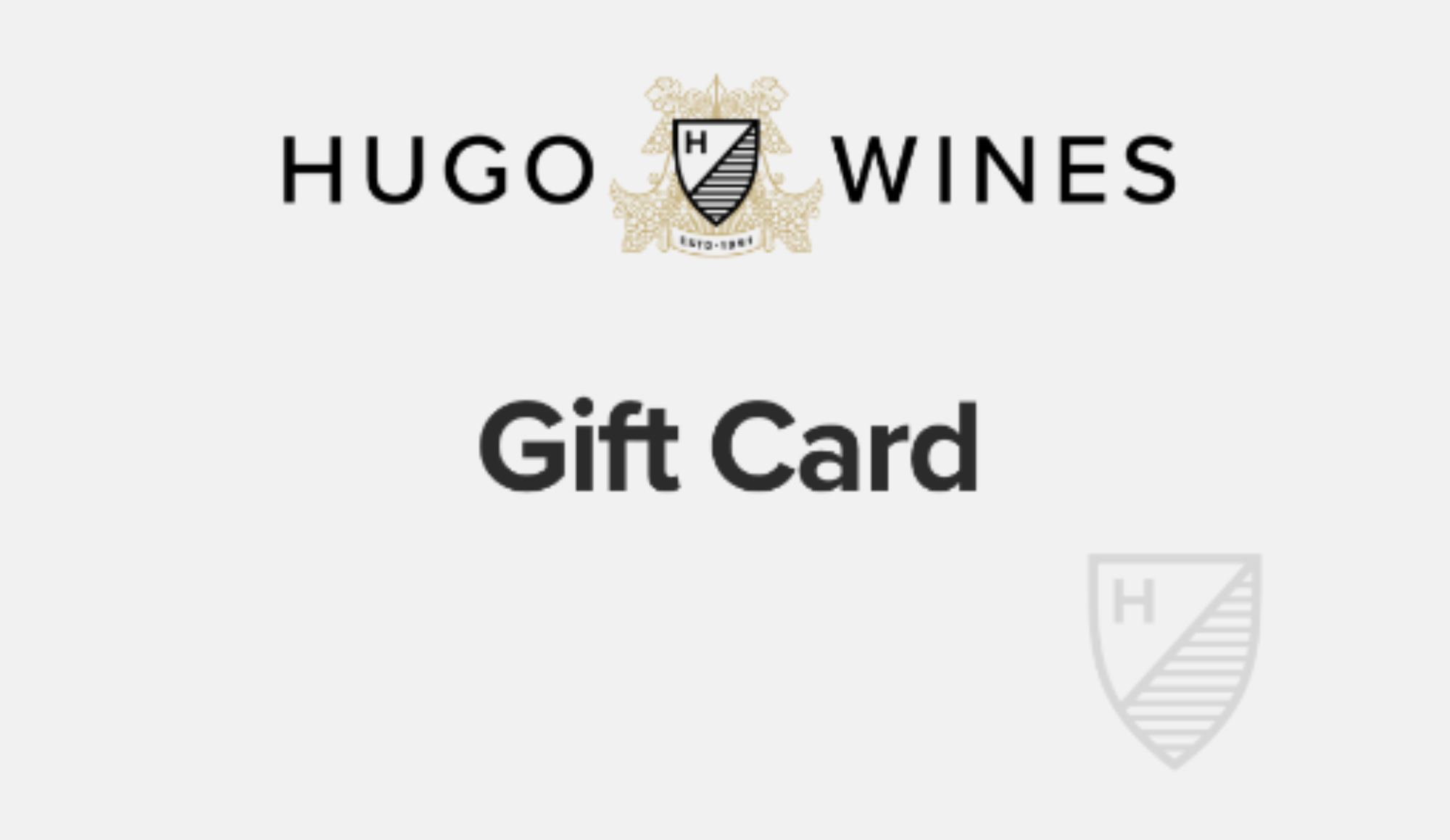 Hugo Wines Gift Card